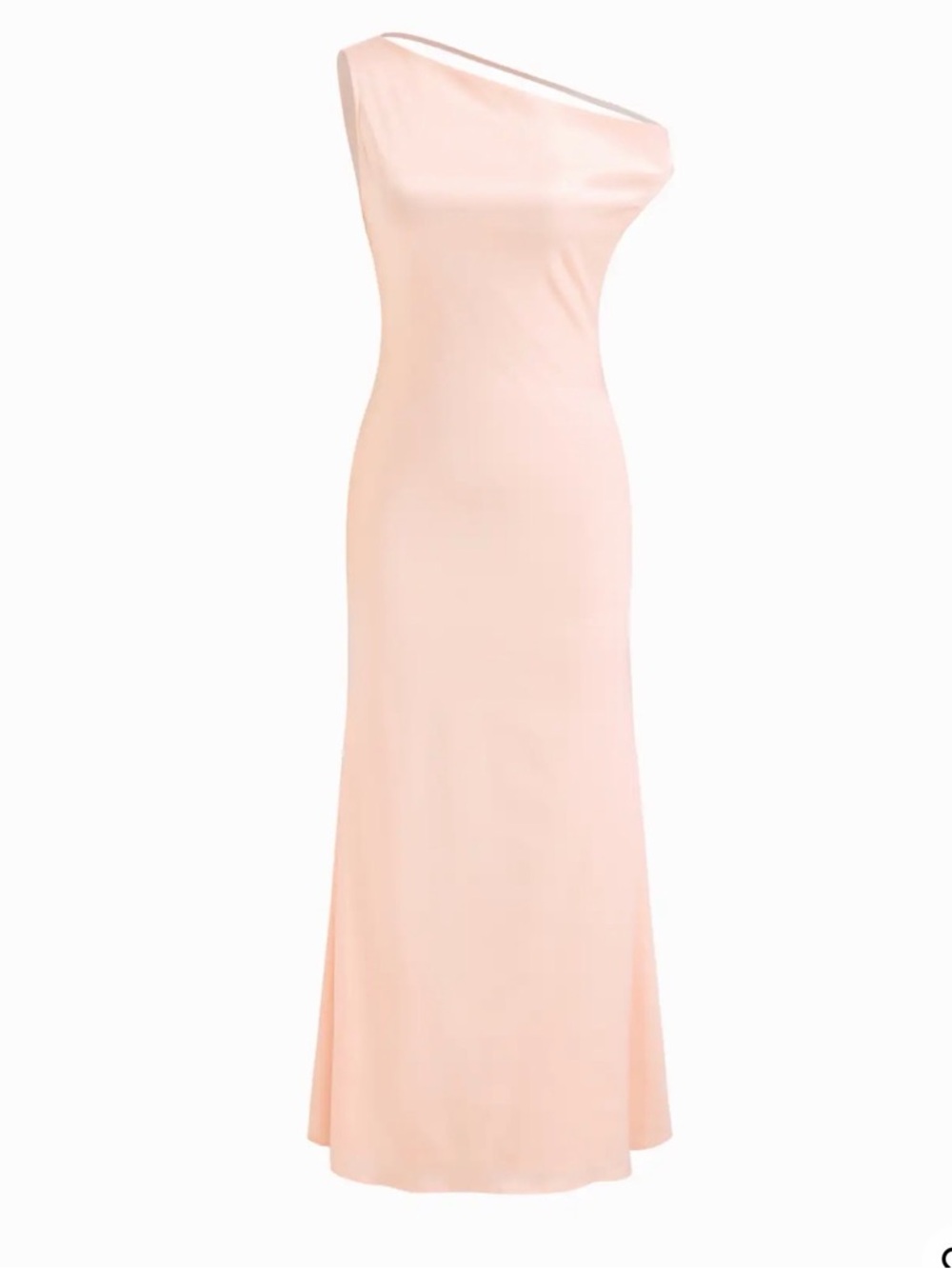 Cider One-Shoulder Pale Blush Gown